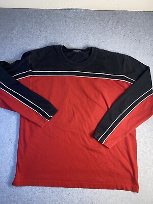 #ad Vintage Structure Shirt Men#x27;s Size XL Long Sleeve Crewneck Classic Cotton Tee $12.99