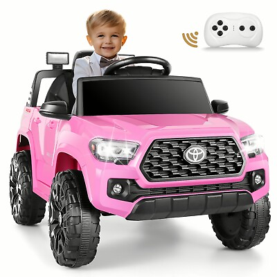 #ad 12V 7AH Electric Cars for Kids Licensed Toyota Tacoma Electric Vehicle w Remote $155.99