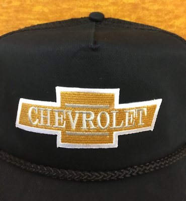 #ad Retro Chevy Adjustable Snapback Mesh Back Black with Rope Chevrolet Hat Cap New $19.00