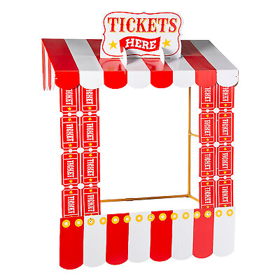 #ad Carnival Ticket Booth Tabletop Hut Decorating Kit with Frame 6 Pc $10.00