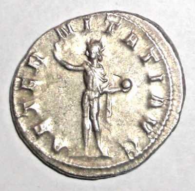 #ad Ancient Silver Coin Roman Gordian III. 238 244 AD. AR Antoninianus Rome Mint Sol $89.99