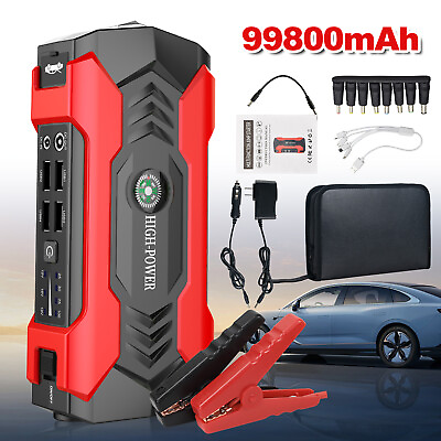 #ad Car Jump Starter 99800mAh Booster Jumper Box Power Bank Battery Charger Portable $33.99