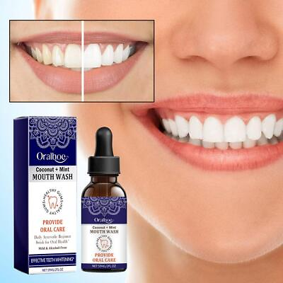 #ad Concentrated Natural Mint Fresh Mouthwash Teeth Whitening Oral Hygiene 59 ML $4.14