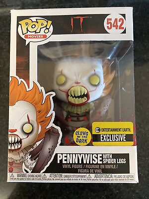 #ad Funko Pop Vinyl: IT Pennywise with Spider Legs Glow in the Dark ... $10.00