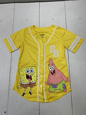 #ad #ad Nickelodeon Kids Yellow SpongeBob Jersey Size XL $14.00