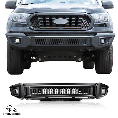 #ad Barde Front Bumper for 2019 2023 Ford Ranger Truck Guard with Fog Lights Black $489.99