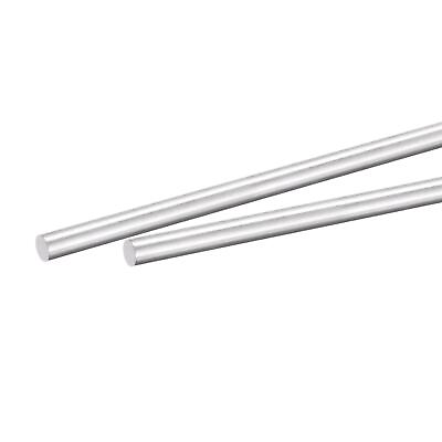 #ad 2pcs Aluminum Solid Round Rod 5mm Diameter 350mm Lathe Bar Stock $13.90