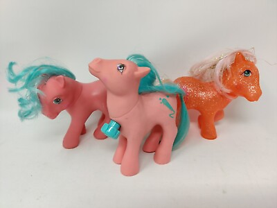 #ad My Little Pony Lot of 3 1980#x27;s Vintage Gen 1 toys MLP Sunspot Tossles Songster $24.99