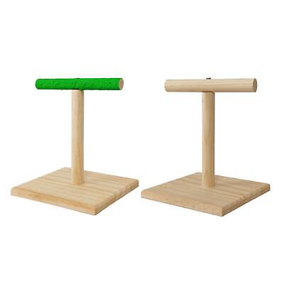 #ad Parrot Stand Tabletop Bird Gym Bird Perch Play Stand Playstand Platform for $14.12