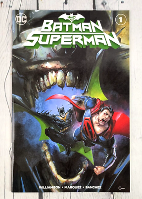 #ad DC Comics Batman Superman #1 Clayton Crain Trade Variant Ltd 1000 w COA $19.50