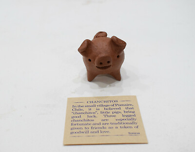 #ad Pig Three Legged Chilean Good Luck Pig Brown $11.00