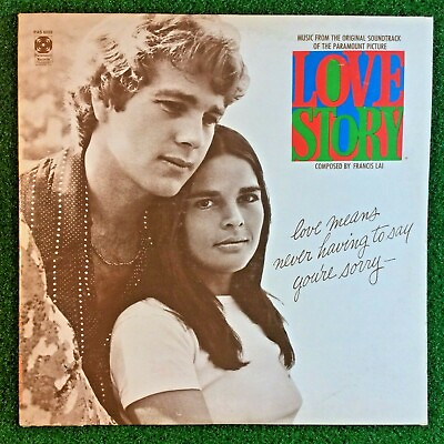 #ad Love Story Music From The Original Motion Picture Soundtrack 1970 Album Vinyl LP $29.99