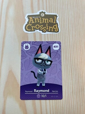 #ad Raymond #431 Animal Crossing Amiibo Card Authentic Series 5 MINT NEVER SCANNED $15.00
