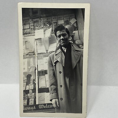 #ad Vintage Photo 1950 Man Posed Handsome Businessman $9.99