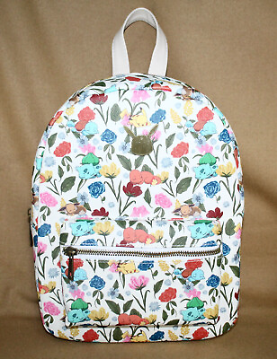 #ad POKÉMON Bioworld Sleeping Pokémon Small Backpack White Multicolor Floral $49.00