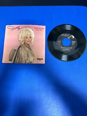 #ad Dolly Parton quot;I Will Always Love Youquot; Vintage 45 RPM record Picture Sleeve $12.99