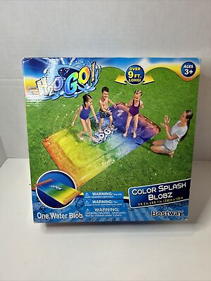 #ad H2O GO Color Splash Inflatable Water Blobz 9#x27;2quot; x 6#x27;1quot; NIB Water Yard Fun Kids $45.00