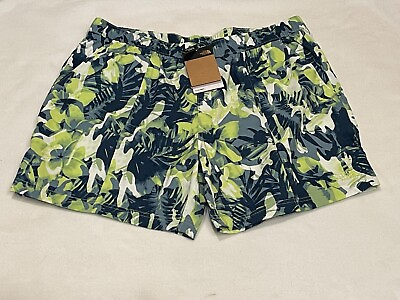 #ad Mens NWT The North Face Printed Class V Pull On Shorts Sharp Green Tropical XL $29.99