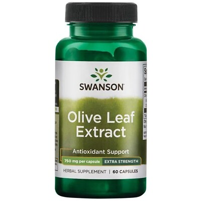 #ad Swanson Olive Leaf Extract Extra Strength 750MG 60 Cap 20% Oleuropein $14.00