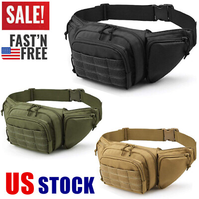 #ad Concealed Carry Fanny Pack Holster Tactical Military Pistol Waist Pouch Gun Bag $15.18