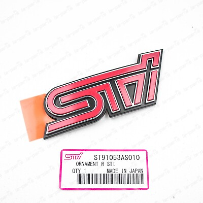 #ad STi for Subaru BRZ ZC6 13 19 Edition Rear STi Emblem Badge ST91053AS010 $85.47