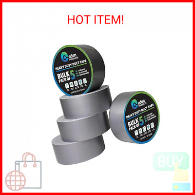 #ad Duct Tape Heavy Duty Waterproof Bulk 5 Pack Strong Industrial Max Strength Gra $33.46