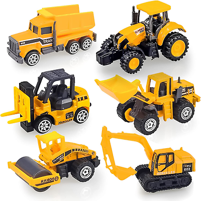 #ad Diecast Construction Vehicle Set for Kids Alloy Mini Model Construction Vehicle $24.47