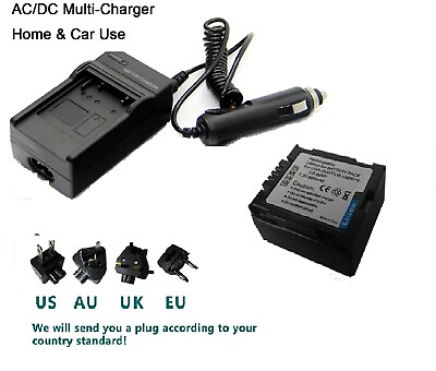 #ad Battery Charger for Hitachi DZ MV780A DZ MV750MA DZ MV730A MV730 DVD Camcorder $16.55