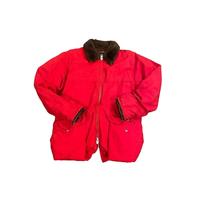 #ad Vintage Rare 10 X Sports Clothing Jacket Red Medium Hunting $59.99