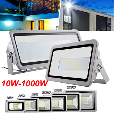#ad LED Flood Light 10W 20W 30W 50W 100W 150W 200W 300W 500W 110V Outdoor Spotlights $4.99