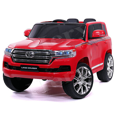 #ad Licensed Toyota Land Cruiser 12V Kids Ride On SUV Car Toys Girls Xmas Gift Red $239.99