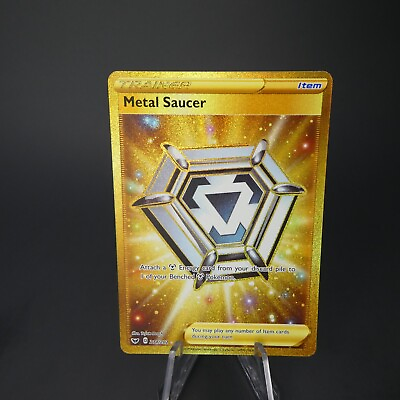 #ad Metal Saucer 214 202 Holo Secret Rare Sword amp; Shield Base Set Pokémon TCG NM $5.49