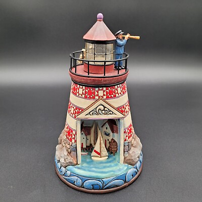 #ad Jim Shore Heartwood Creek Lighthouse SUMMER BREEZES 4015890 with box $44.97