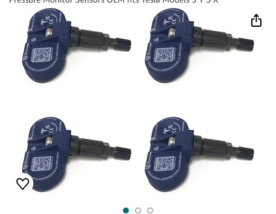 #ad 4 OEM TESLA TPMS Bluetooth Tire Pressure Sensor 2021 Model S 3 X Y BLACK $98.00