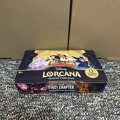 #ad Disney Lorcana: The First Chapter Booster Box 24 Packs NEW FACTORY SEALED $214.99