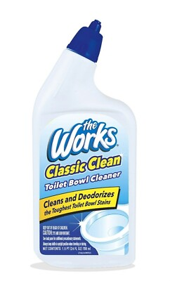 #ad The Works Classic Clean Toilet Bowl Cleaner 3 Bottles 24 Fl Oz Each $15.99