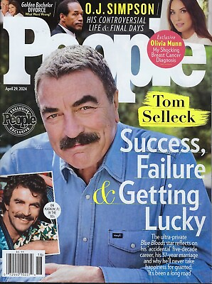 #ad People Magazine April 29th 2024 Tom Selleck $10.99