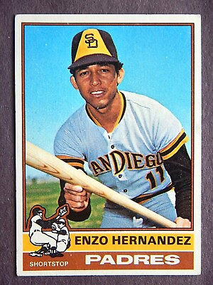 #ad Enzo Hernandez #289 Topps 1976 Baseball Card San Diego Padres VG $2.33