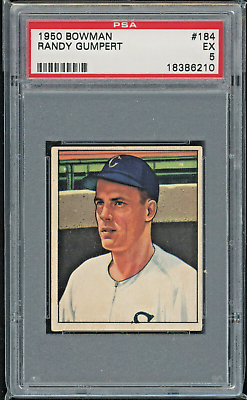 #ad 1950 Bowman #184 Randy Gumpert Chicago White Sox Baseball Card PSA 5 EX ⚾️ $55.80