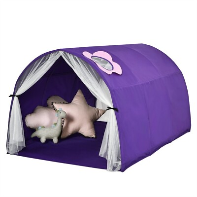 #ad Kids Portable Playing Bed Tent Toddler Sleeping Play House W Double Net Curtain $44.99