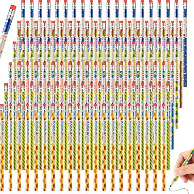 #ad 100th Day of School Pencil for Kids with Eraser Tops Educational and Learning... $25.49