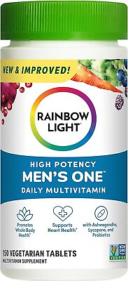 #ad Rainbow Light Mens One High Potency Daily Multivitamin 150 Count Pack of 1 $64.74