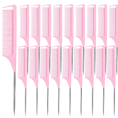 #ad Rat Tail Combs 20 PCS Parting Combs for Braiding Hair Carbon Fiber Heat Resista $16.48