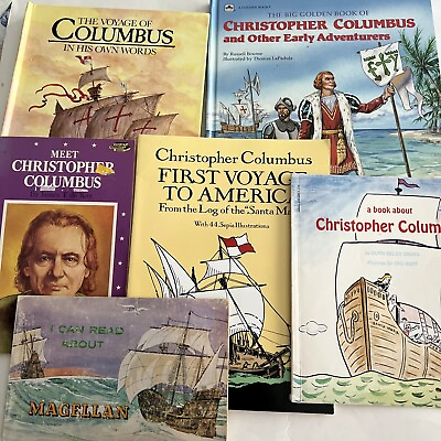 #ad Lot Of 6 Kids History Books Explorers Magelllan Columbus $11.99