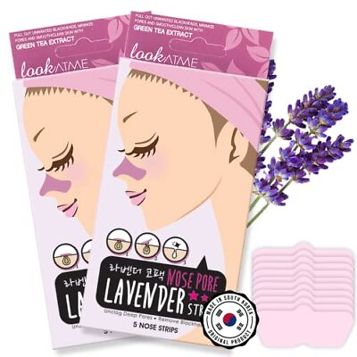 #ad US SELLER Look At Me Nose Pore Strips 2 Pack 10 Nose Strips Lavender $9.99