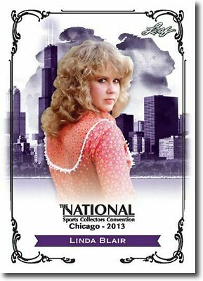 #ad LINDA BLAIR 2013 LEAF NATIONAL EXCLUSIVE COLLECTORS PROMO CARD $3.95