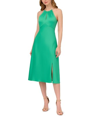 #ad Adrianna Papell Soft Solid Midi Dress Women#x27;s $53.99