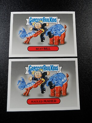 #ad Politically Incorrect Real Time with Bill Maher Spoof Garbage Pail Kids Card Set $8.22