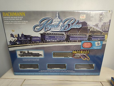 #ad Brand New Bachmann N Scale Royal Blue Train Set Baltimore And Ohio #24018 $245.00