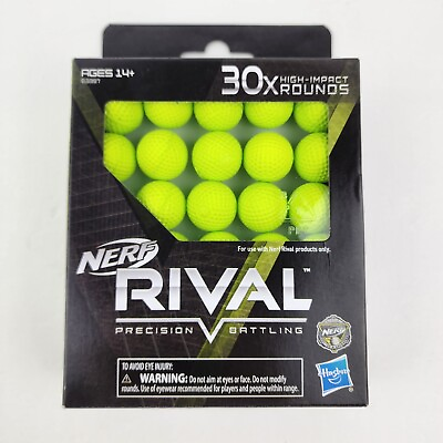 #ad Hasbro Nerf Rival Edge Series 30x High impact Rounds balls 30x New NIB $9.99